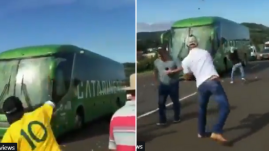 辟谣!巴西队遭球迷围攻是假新闻 砸的是前总统