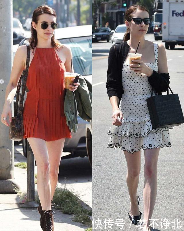  『EmmaRoberts』春季穿平底鞋如何搭配显高显瘦又时髦？跟EmmaRoberts学就对啦！