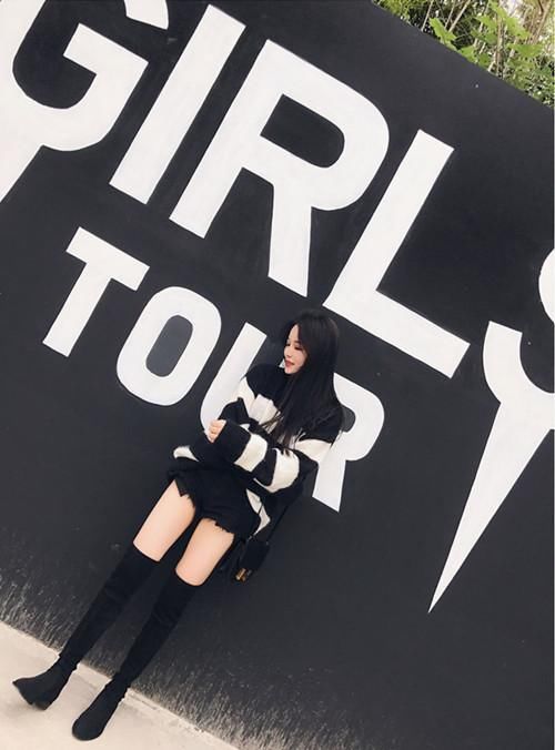 谁说过膝靴只有大长腿才能驾驭？搭配的对，你也可以腿长过2米！