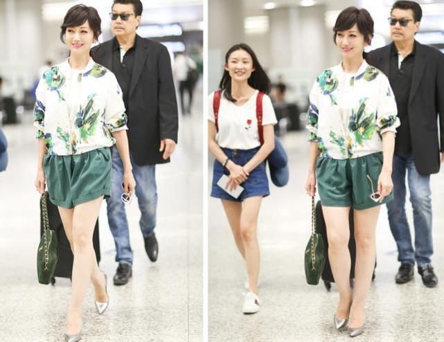 赵雅芝出门总穿着裙子，显得优雅动人，那不穿裙子是啥样呢？