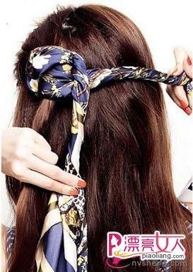  『编发』【尚】方巾的系法 浪漫方巾编发DIY