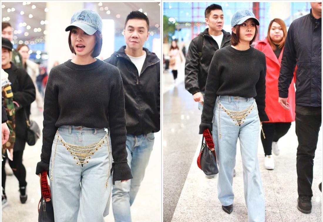 蔡依林机场照又作妖, 转身后吓坏网友, 网友: 柳岩都没你这么敢穿