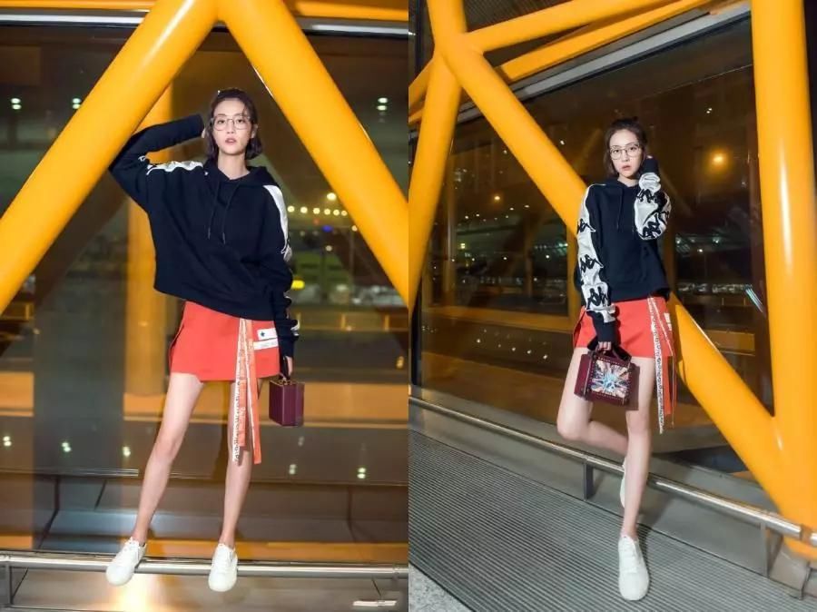 李溪芮厉害了!硬生生把瑜伽裤穿成9分裤,网友:这腿我服了!