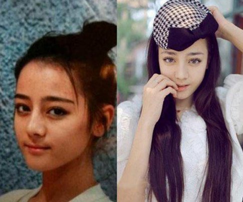 对比迪丽热巴出道前照片，整容谣言出真相!