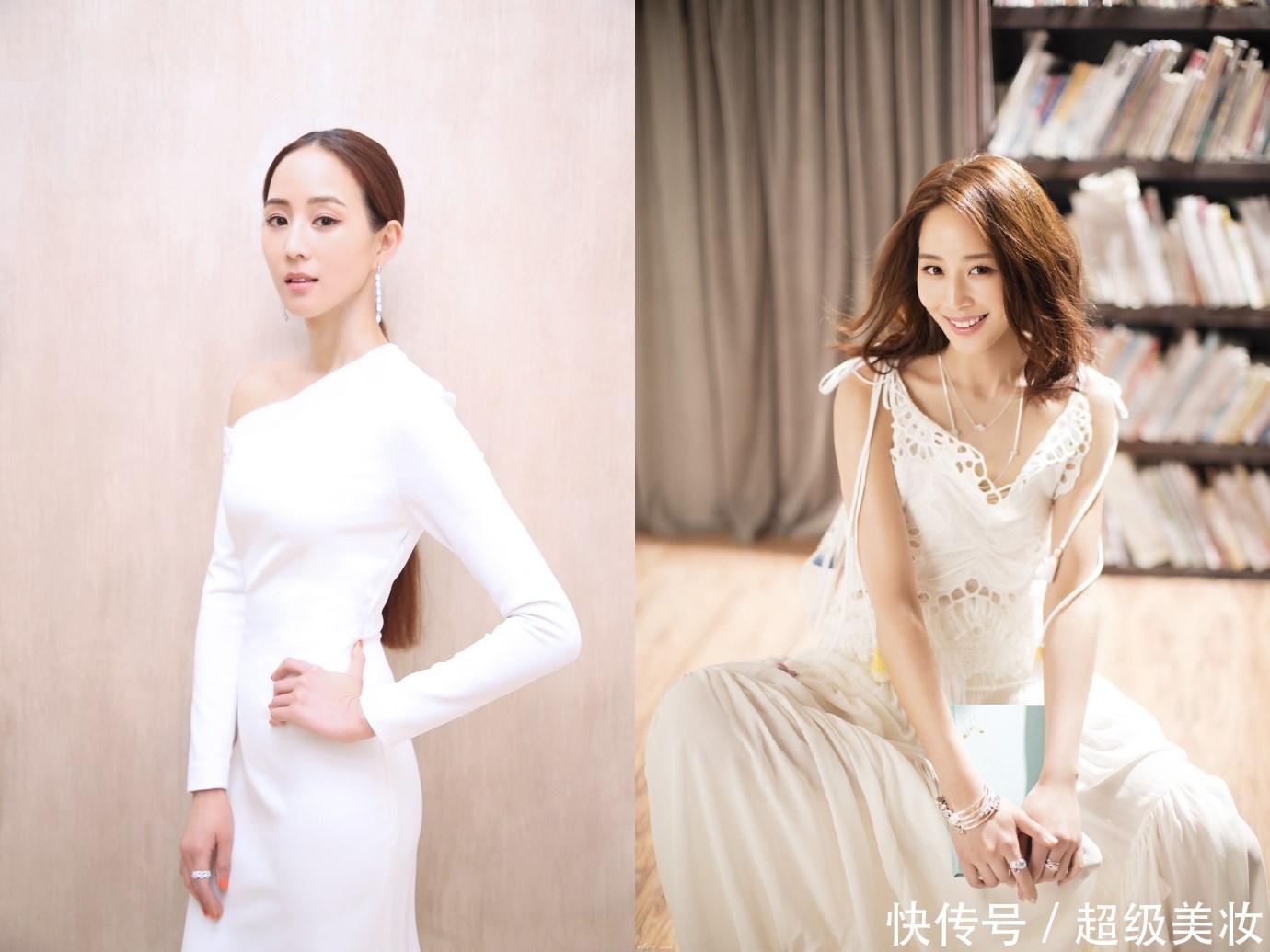 张钧甯真会搭，西装下穿光面打底裤也不丑，网友：这腿我服了！