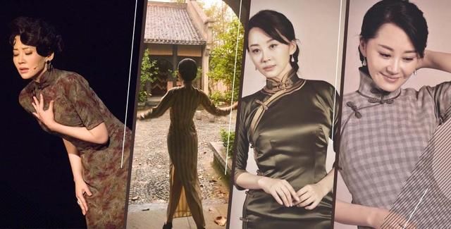 49岁许晴与51岁金星同穿旗袍，差距竟这么大！显身材的旗袍怎么穿