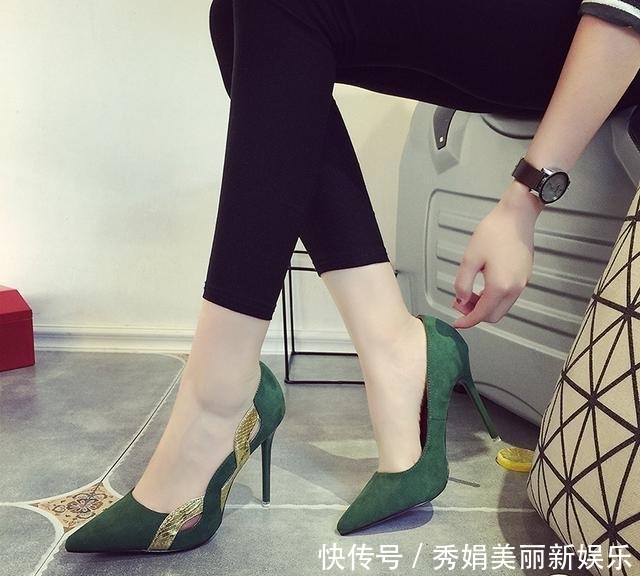 「女人」细跟高跟鞋是每个女人的必备款,优化身材比例