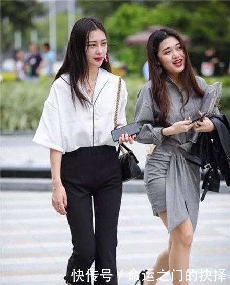  [小美女]街拍：身材高挑的小美女，穿粉色露肩短裙，很美哦