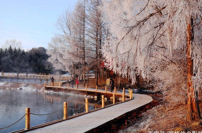 冬游长白山西北麓露水河碧泉湖