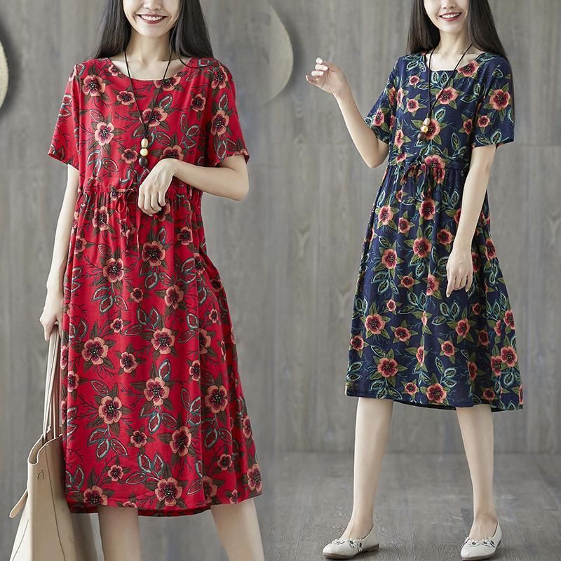 难以置信!现代女人都喜欢的棉麻裙，款款洋气显嫩，连背影都美爆