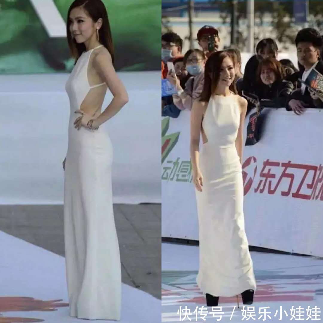同样是穿露背裙，娜扎性感，赵丽颖甜美，网友：这次吴昕赢了