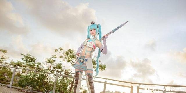 性感比基尼女郎Cosplay初音未来无圣光