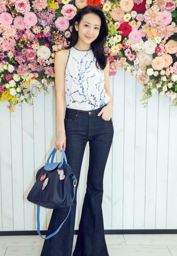 王鸥美得360度无死角，穿卡其色套装气场十足，赶紧种草才行！