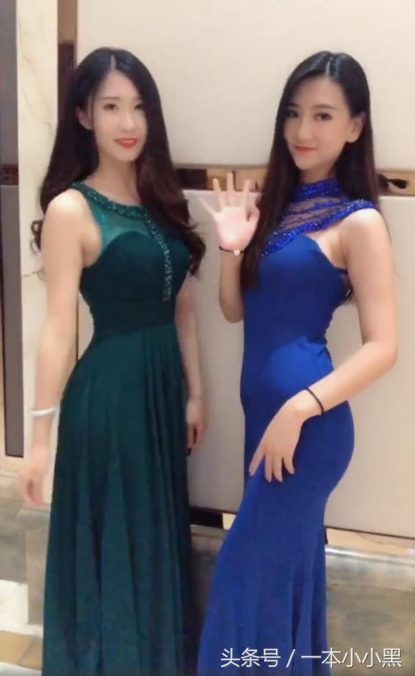 一对长裙小姐姐，大露优美身形，网友：我喜欢大的！