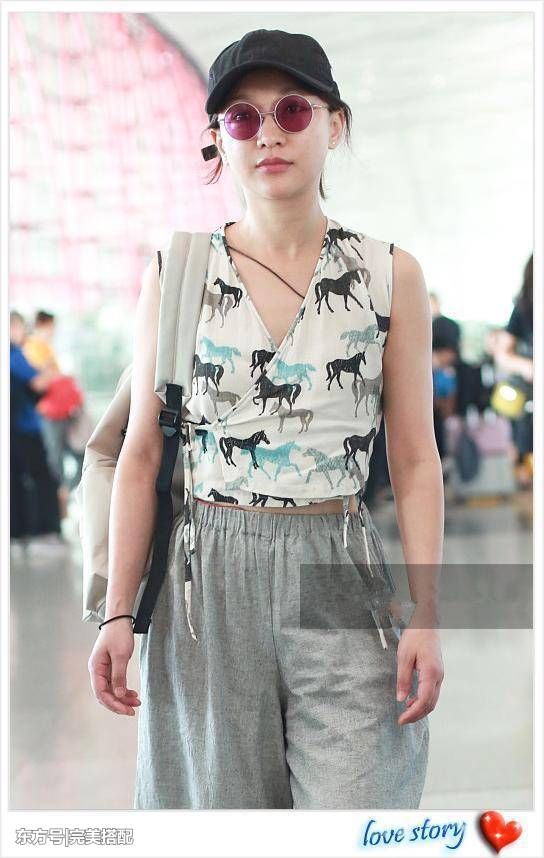 82斤周迅和106斤陈乔恩同穿背心，网友:吓得我立马放弃减肥