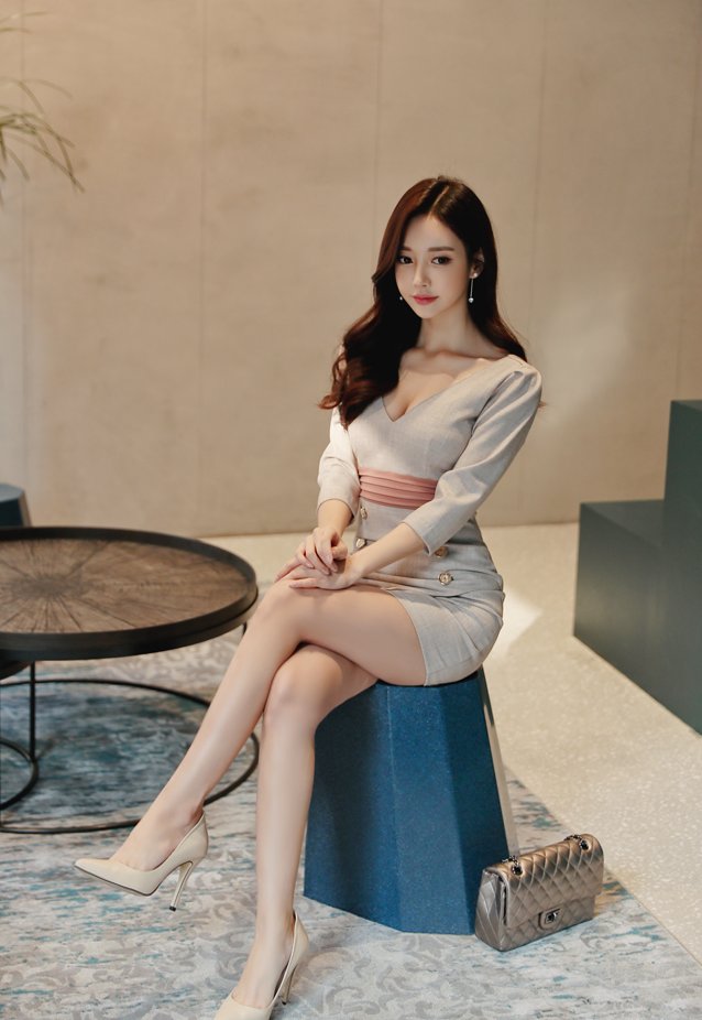 鸡尾香槟玫瑰原木染彩职业裙