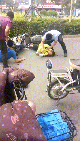 别传了!＂滨州黄河五路一外卖小哥气管断裂＂疯传朋友圈，真相来