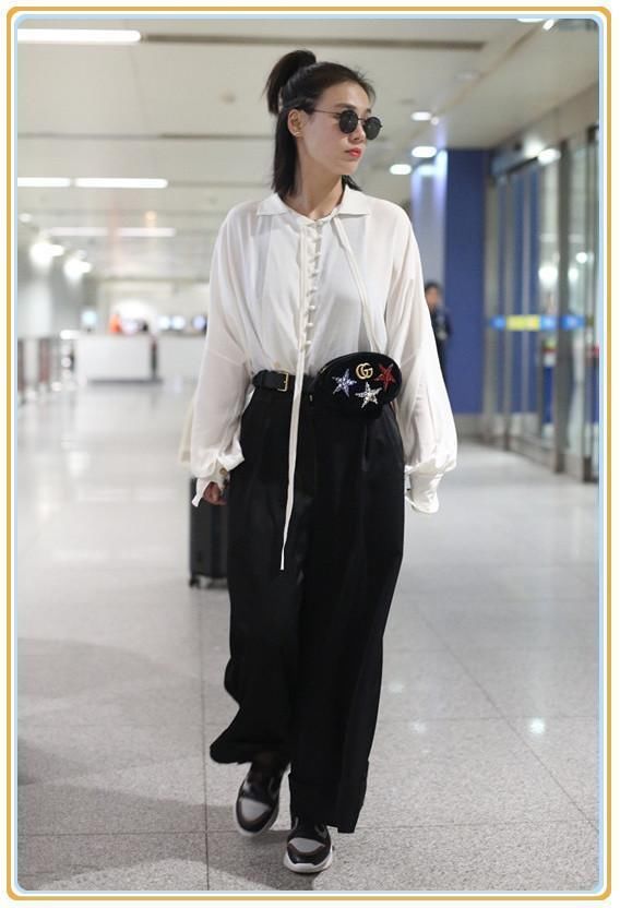 同穿阔腿裤，170马思纯竟不如169王珞丹？网友：果然腿细才是王道