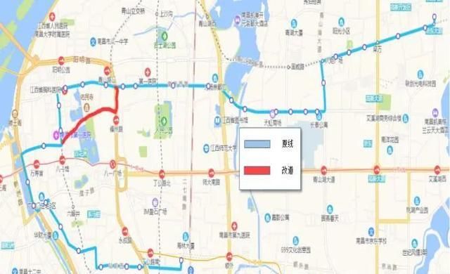  #叠山路胜利路口#最新消息：5月3日起 南昌多条公交线路调整