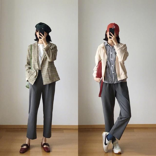 18套烟管裤随心搭配,秋季潮搭美出了新高度