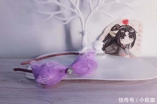  【蕾丝】小公主蕾丝蝴蝶结发箍自己做，比买的还漂亮