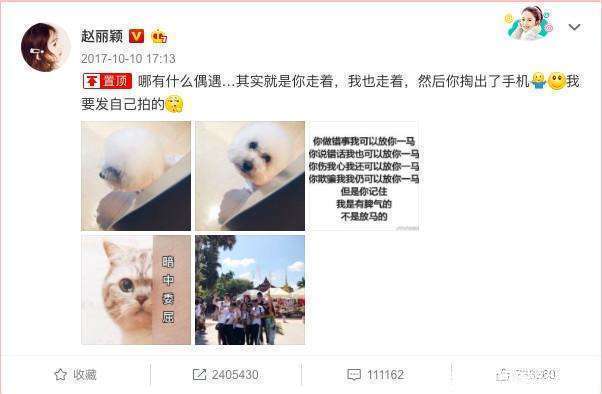 赵丽颖忍无可忍回应传闻，霸气置顶去年博文，直率性格也是没谁了