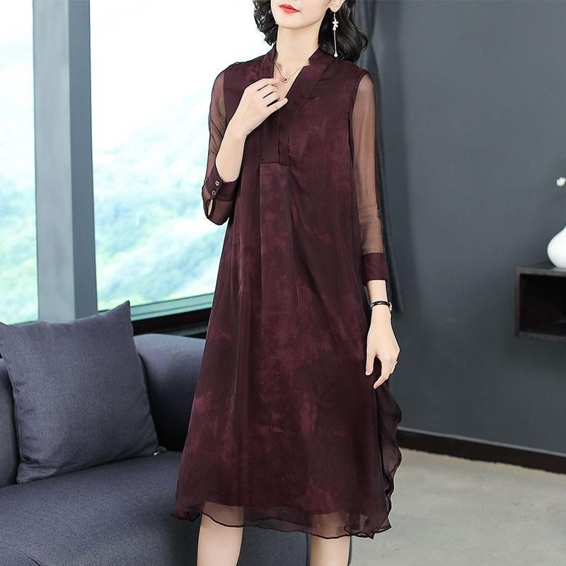 秋天来了，上新7款真丝裙，老婆非要买3件，确实洋气显年轻