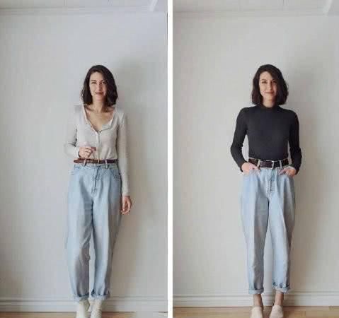  #面料#牛仔裤如何穿出帅气感？18套极简风穿搭示范，低调显品质！