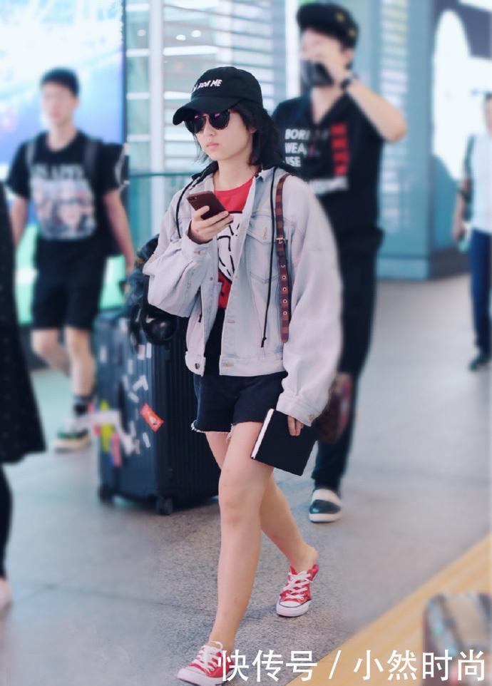 张子枫不穿短裤就对了,一条运动裤穿出超模范,气场瞬间一米八