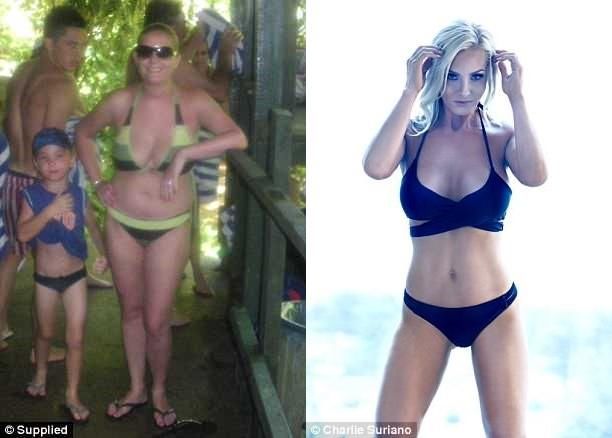 逆袭！45岁女子6个月甩肉24公斤 比基尼照尽显魔鬼身材