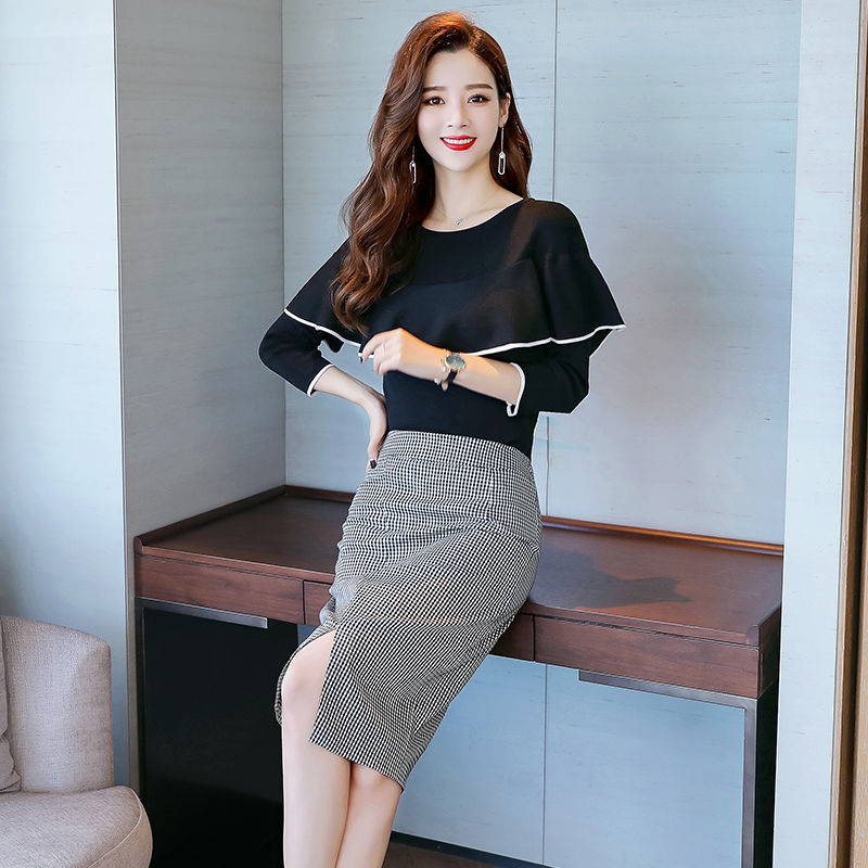 小个子媳妇，入秋从不穿裙子!衣柜满是欧货套装，显高洋气，巨美