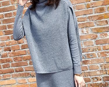 “高级灰”秋裙上新了，比套装还时髦百倍，7080穿忒有女人味