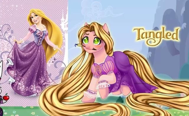 当迪士尼公主变成小马宝莉，花木兰和艾莎超可爱！