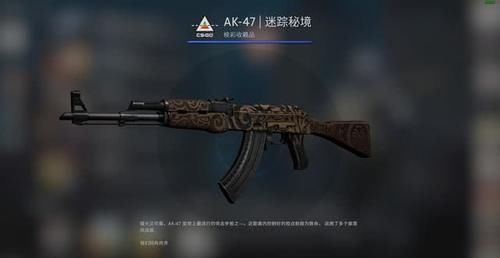 秘境■CSGO入门皮肤推荐——AK47迷踪秘境