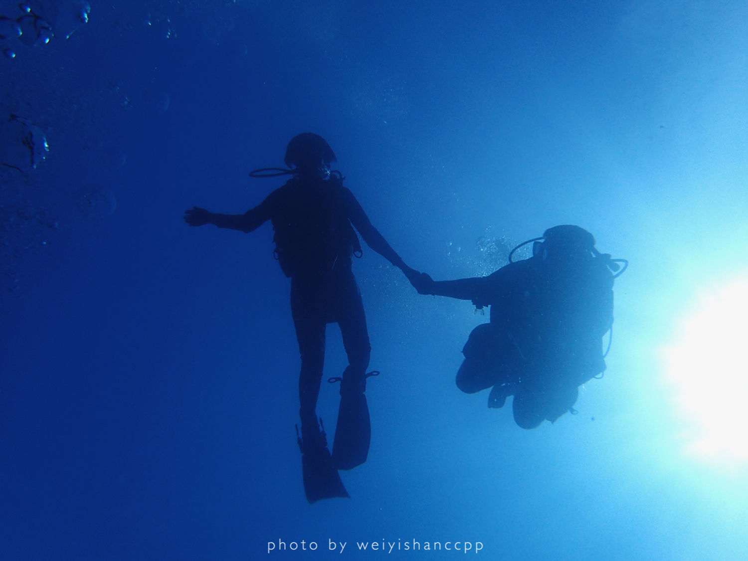 去薄荷岛学自由潜，那是潜入深海的快落呀！