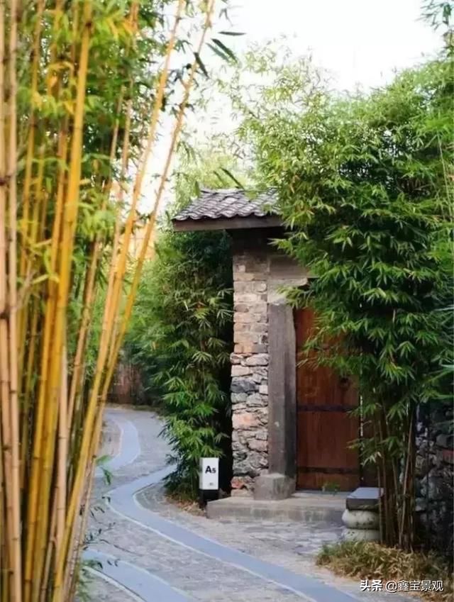 {庭院景观设计}民宿庭院设计 ，质朴自然田园风。