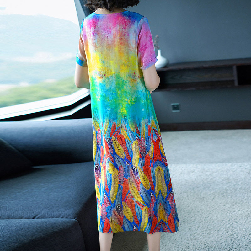 小姨都45了还这么会穿，出门必备连衣裙，美嫩如少女，人人都夸