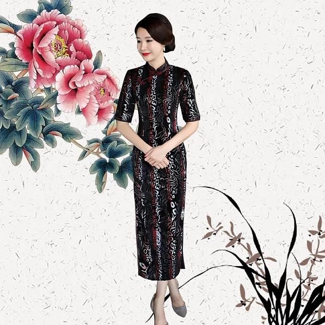 修身时尚美旗袍，简约范儿十足，低调之中尽显奢华!