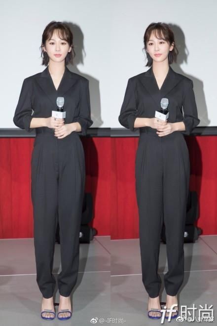 杨紫赴韩国出席活动，韩国记者照面部僵硬，远不如朴信惠的自然美