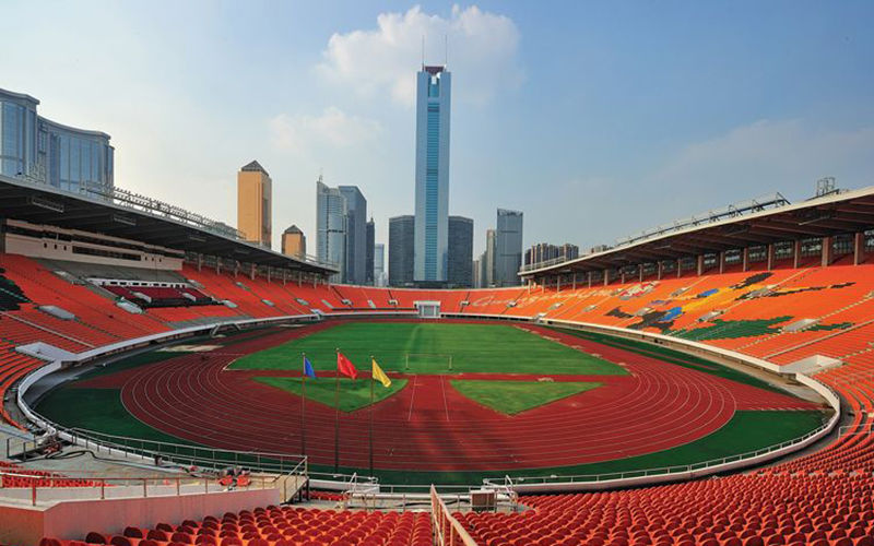 广东省十大体育场,有九个在珠三角,一个在粤西