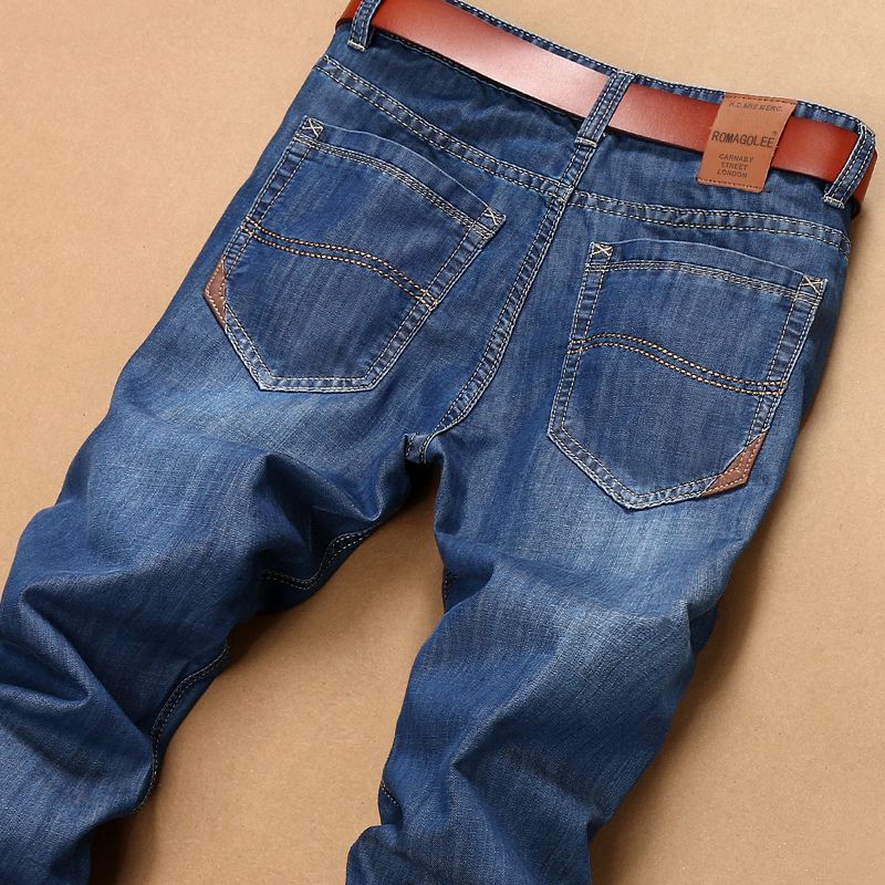 突然发现!老公把旧牛仔裤都换成了“天丝裤”，高档、不闷热