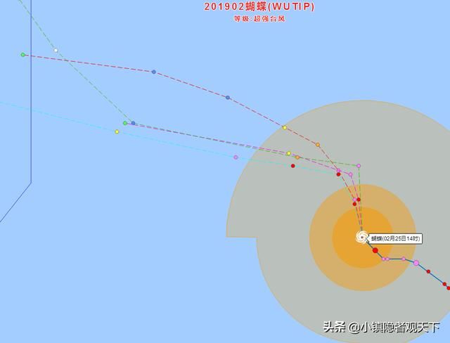 16级超强台风“蝴蝶”来袭，台风方向再度巨变，威力罕见