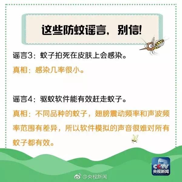 蚊子叮咬非小事，这些防蚊谣言不要信