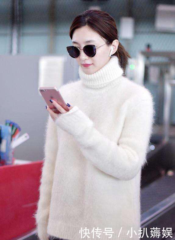 江疏影真会穿，一身简单搭配，穿出了超模既视感！