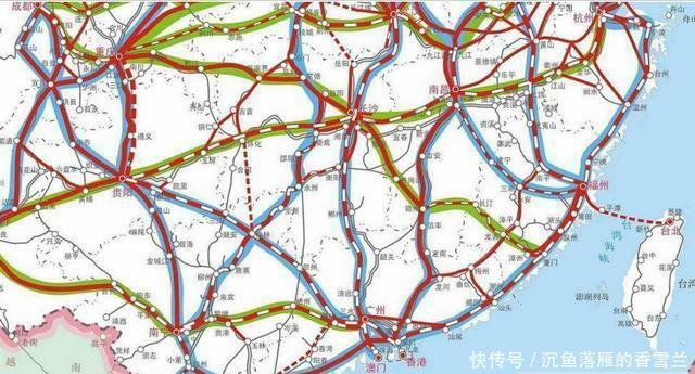  「高速铁路」中国高铁线路八纵八横规划图一览，看看哪些高铁经