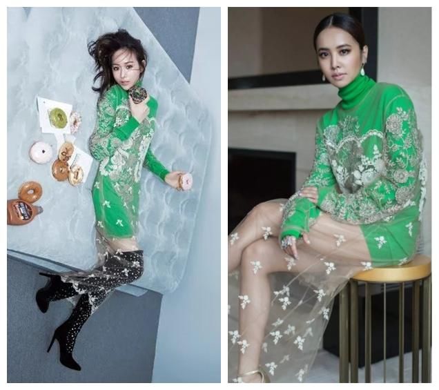 蔡依林穿两万七小西装撞衫张钧宁，12cm的身高差，却靠气场取胜