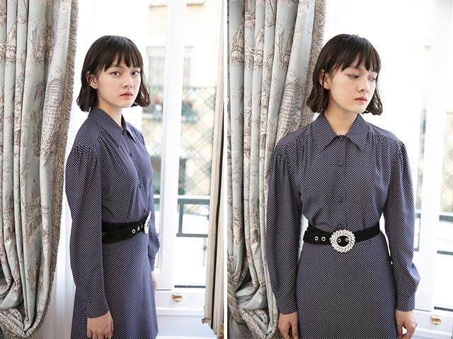 别人穿少女系减龄，文淇却用连衣裙扮成熟，完全让人猜不出年龄