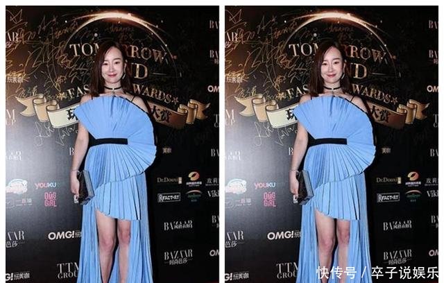 小陶虹现身上海电影节，“扇子”裙搭配高跟鞋，真看不出快50岁！