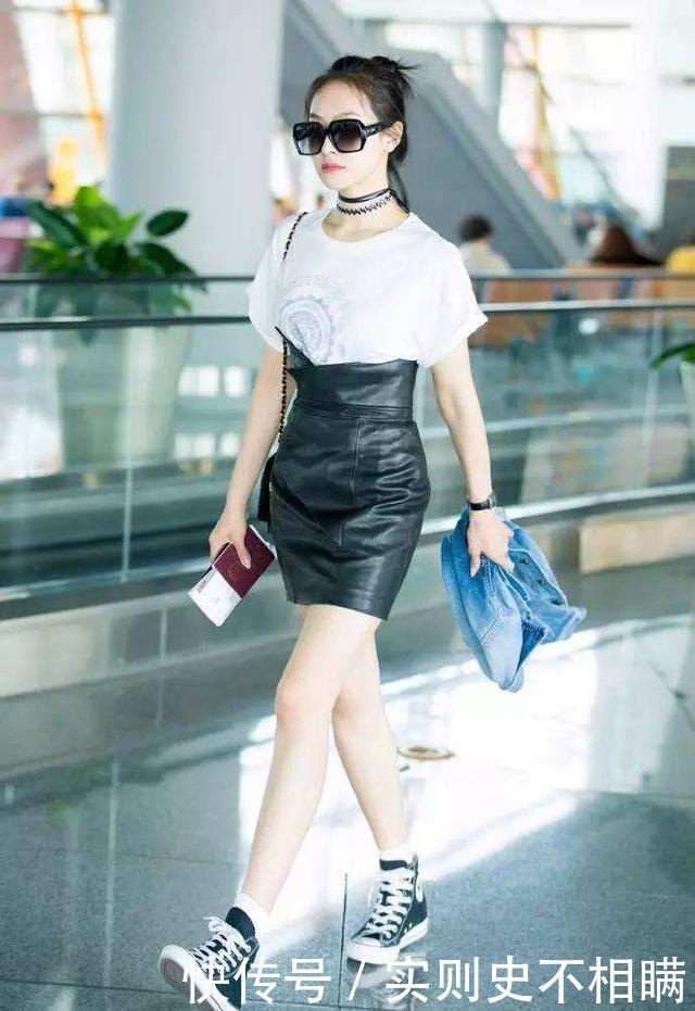  #看起来比较#老爹鞋过时了！经典帆布鞋才是经典百搭款，女明星们穿上都很好看