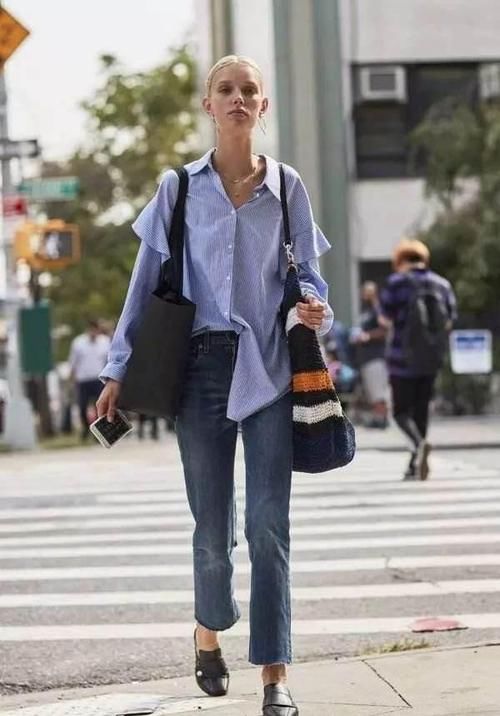  [试试]简约衬衫穿出时尚感，不一样的穿法展现不一样的你，赶快来试试吧